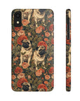 Blooming Pug Paradise Slim Phone Cases