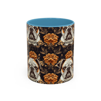 Bloomingly Bulldogistic Bouquet Accent Coffee Mug