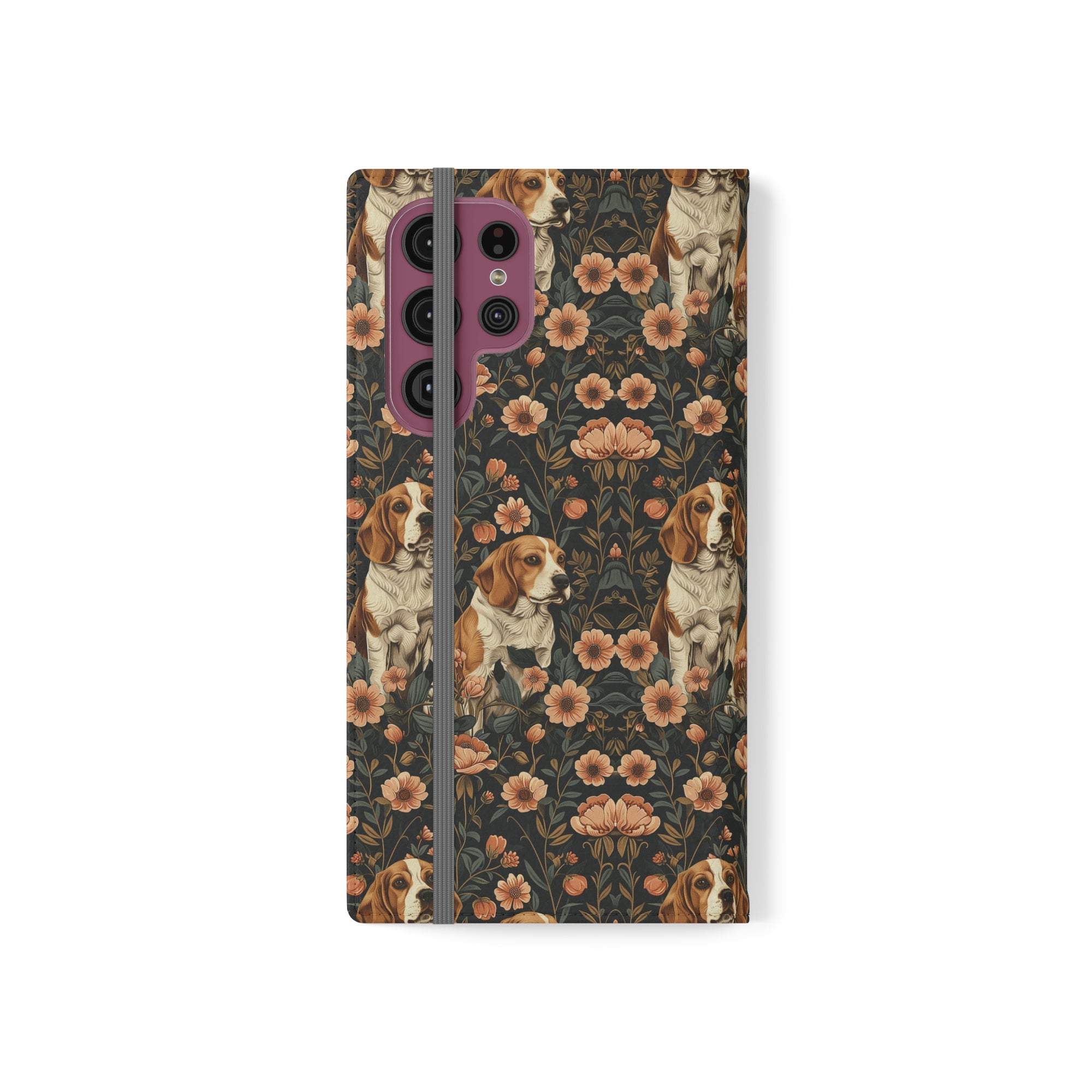 Beagle Blossom Bonanza Flip Cases