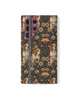 Beagle Blossom Bonanza Flip Cases