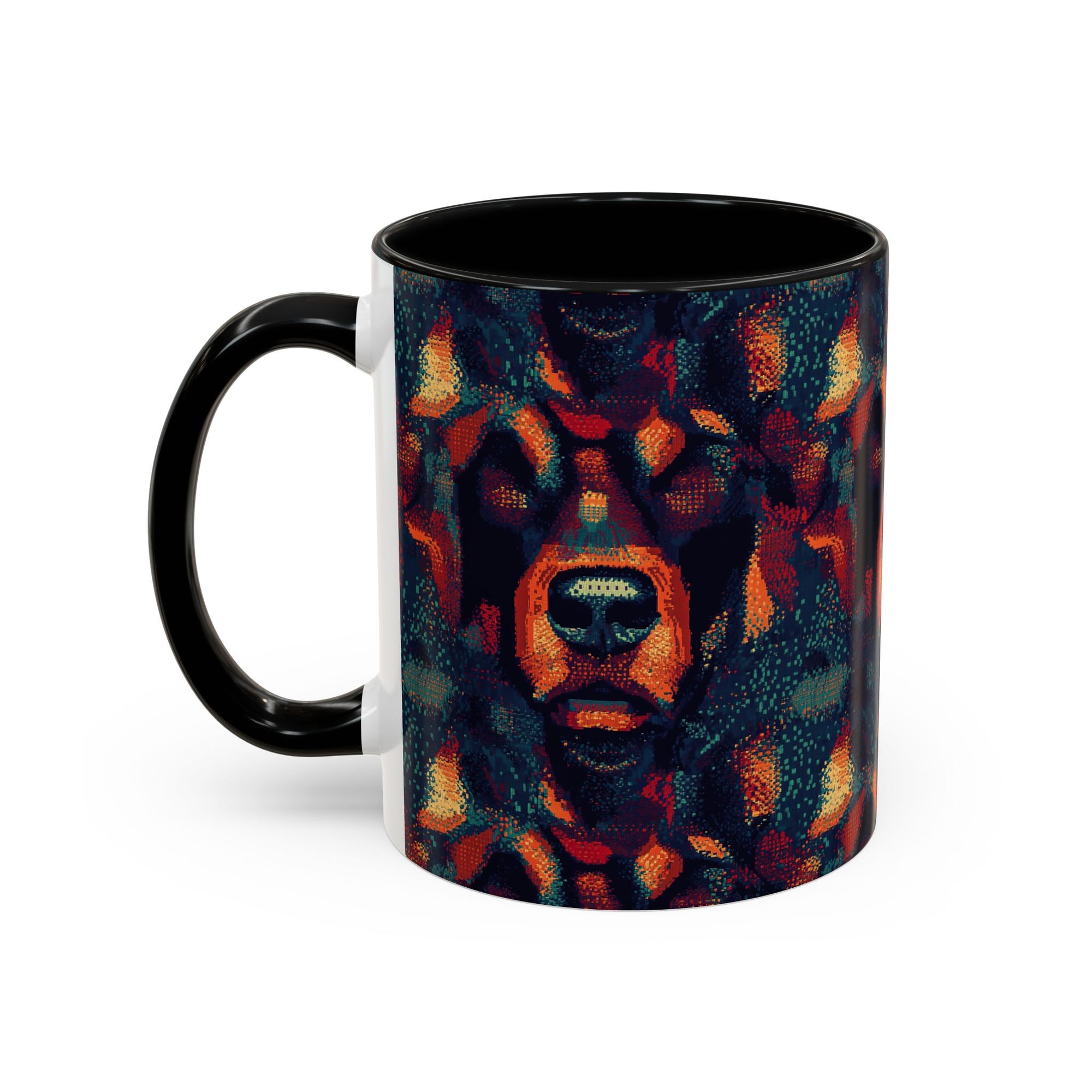 Rustic Rottie Charm Accent Coffee Mug