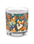 Corgi Carnival Couture Rocks Glass