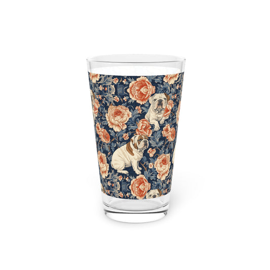 Blooming Bulldog Beauty Pint Glass