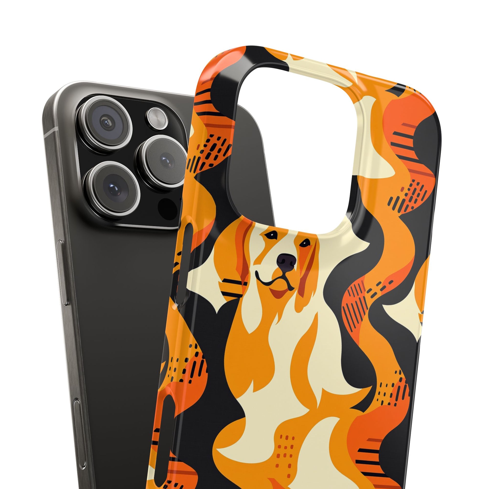 Golden Woof Abstract Glamour Slim Phone Cases