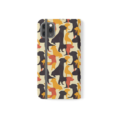 Modern Charm Labrador Chic Flip Cases