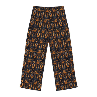 Modern Rottweiler Royalty Women's Pajama Pants