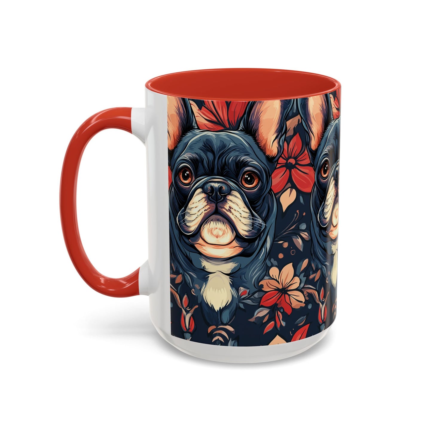 Gothic Rose Bulldog Noir Enchantment Accent Coffee Mug