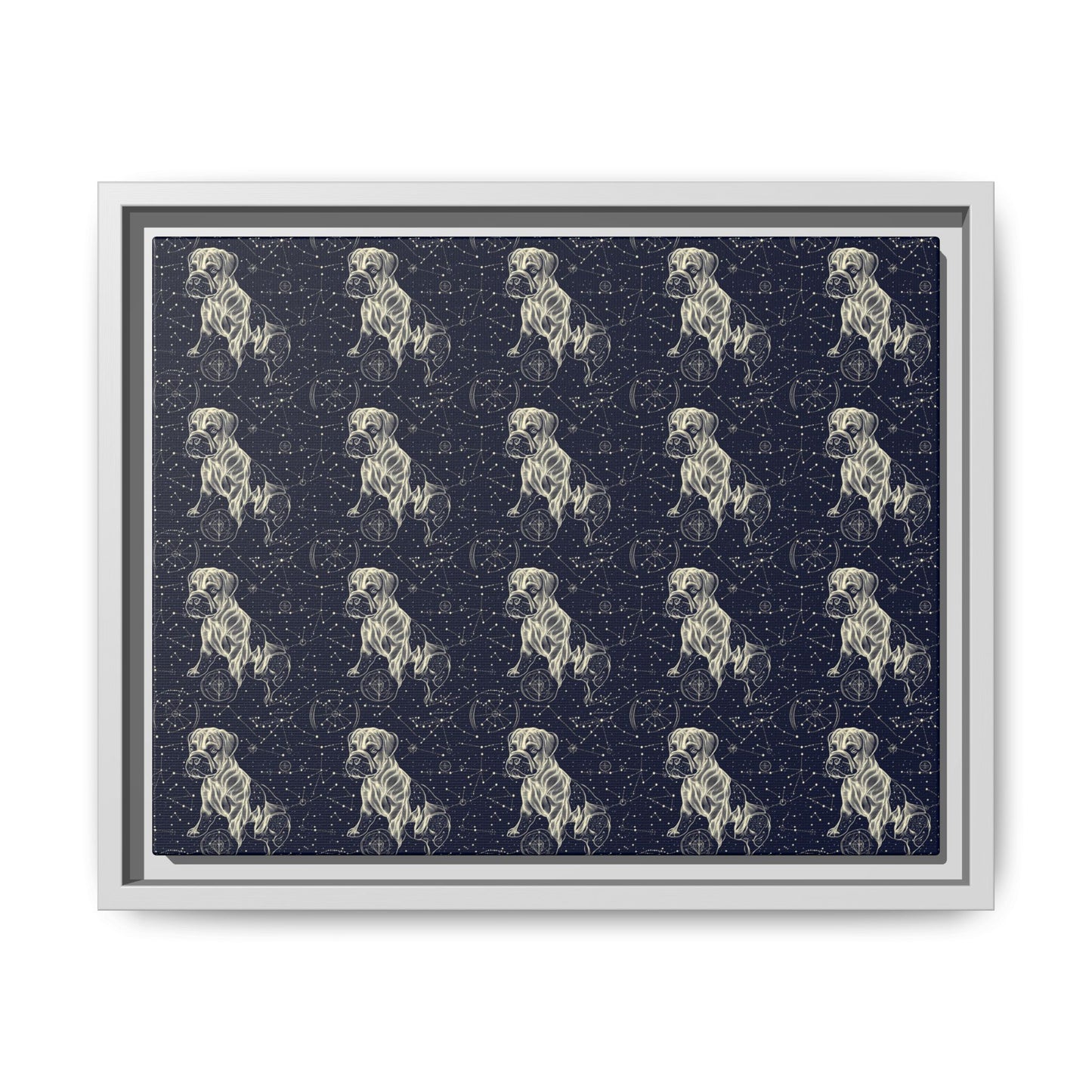 Celestial Boxer Bliss Matte Canvas, Framed