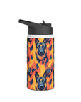 Impressionistic German Shepherds Stainless Steel Water Bottle