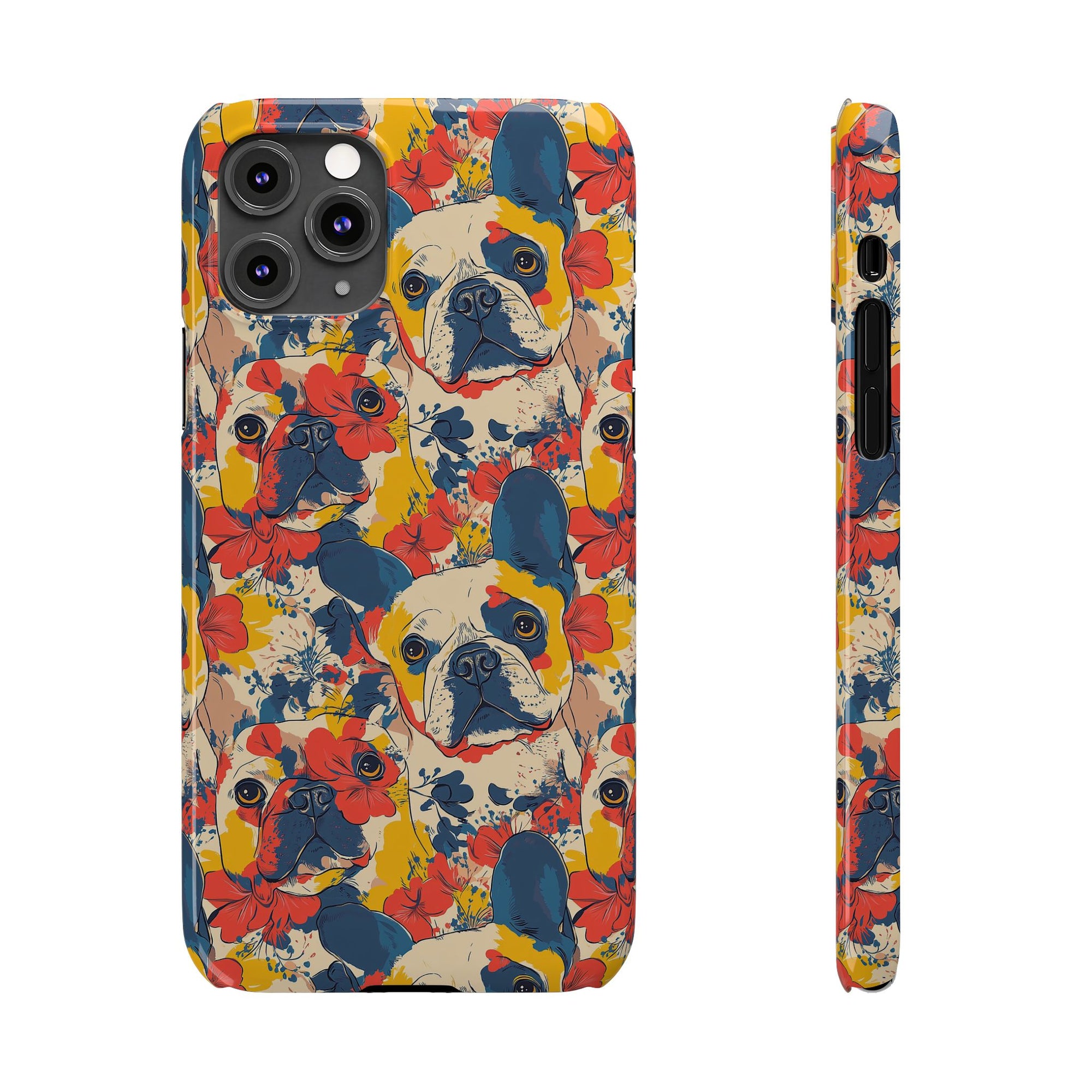 Bloom Pup Frenchietastic Splatter Slim Phone Cases