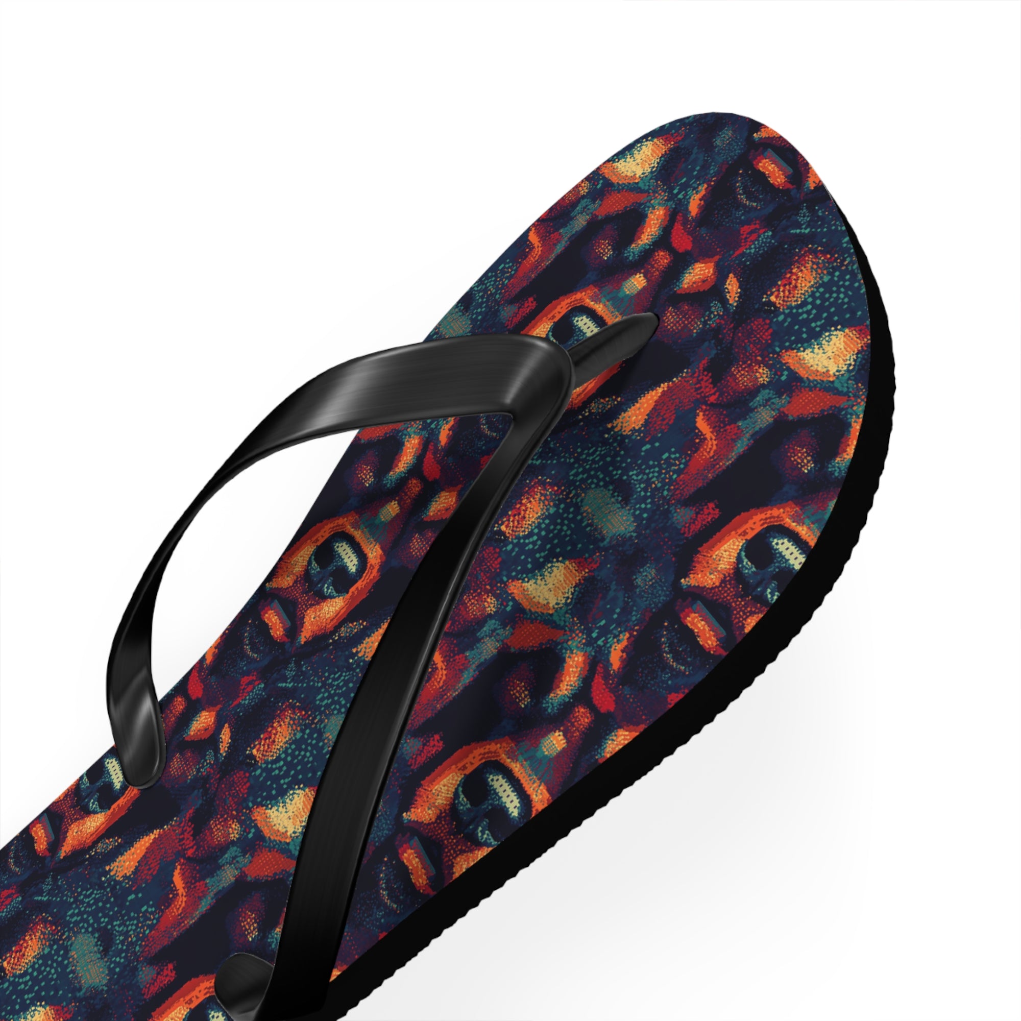 Rustic Rottie Charm Flip Flops