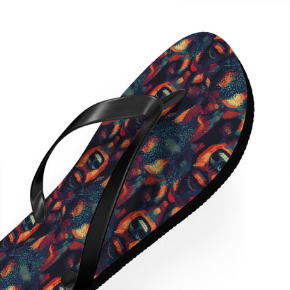 Rustic Rottie Charm Flip Flops