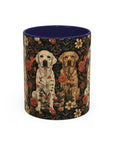 Blossoming Labradors Bouquet Accent Coffee Mug