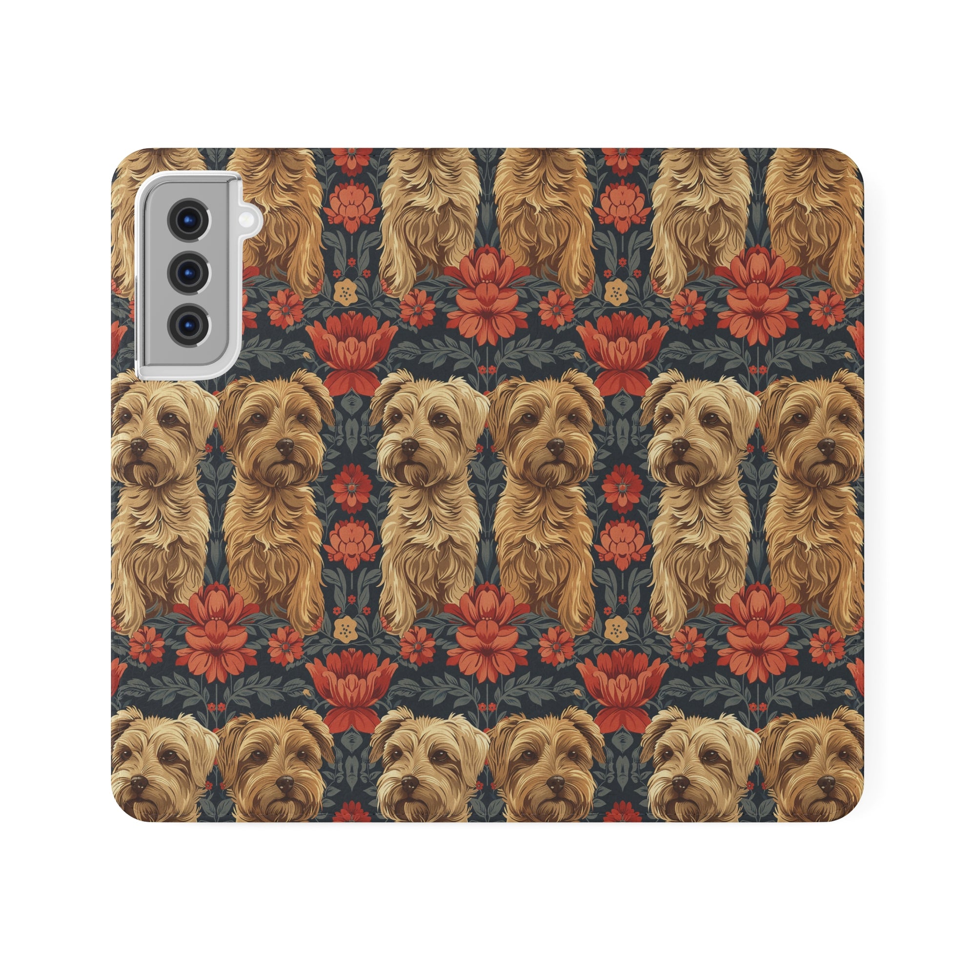 Yorkie Charm Twins Flip Cases