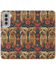 Yorkie Charm Twins Flip Cases