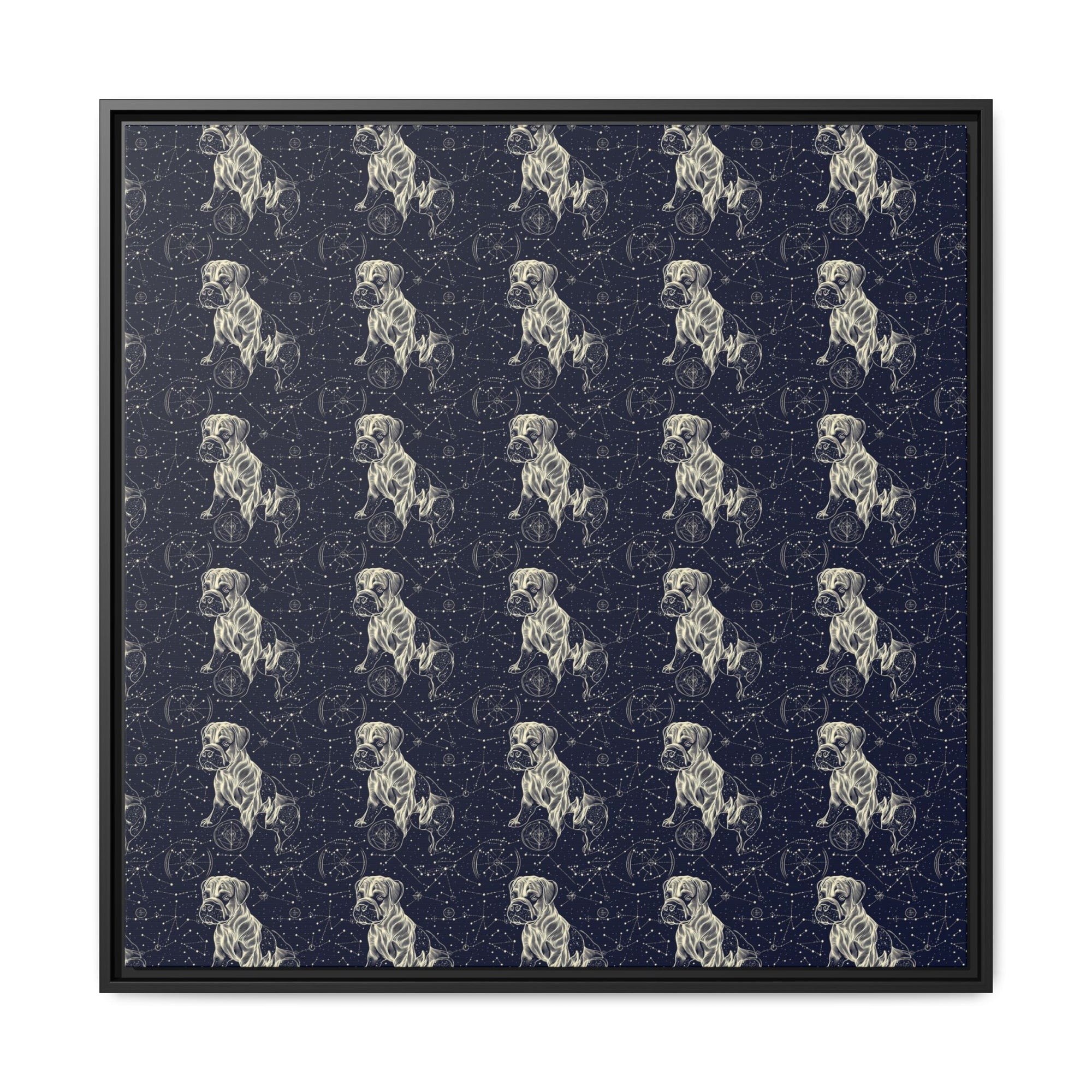 Celestial Boxer Bliss Matte Canvas, Framed