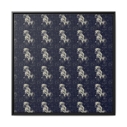 Celestial Boxer Bliss Matte Canvas, Framed