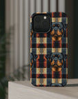 Pawsome Rottweiler Royalty Plaid Magnetic Tough Cases