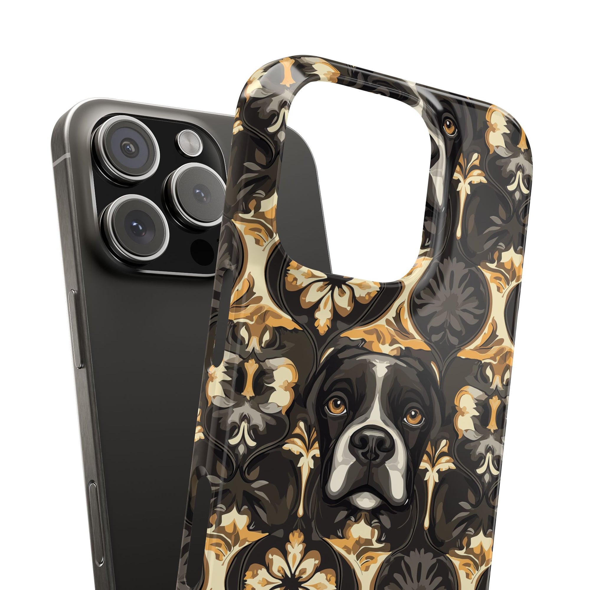 Manor Pup Boxer Royale Slim Phone Cases