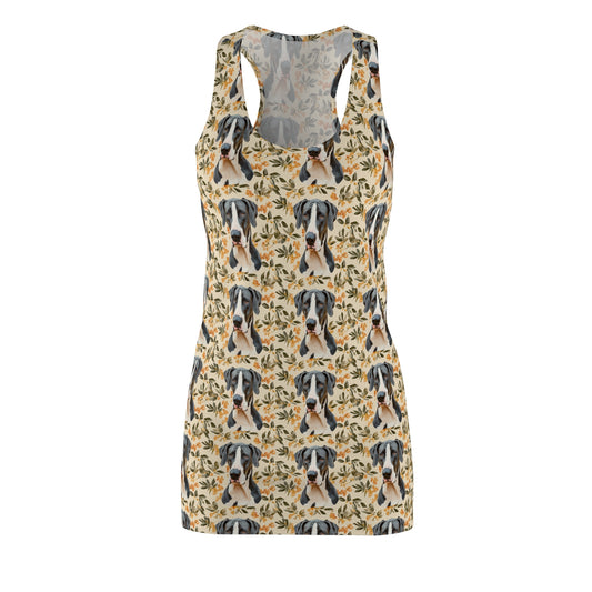 Majestic Great Dane Meadow Women's Racerback Dress