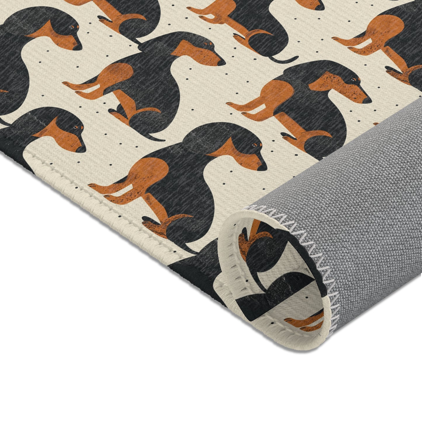 Dachshund Delight - Modern Area Rug