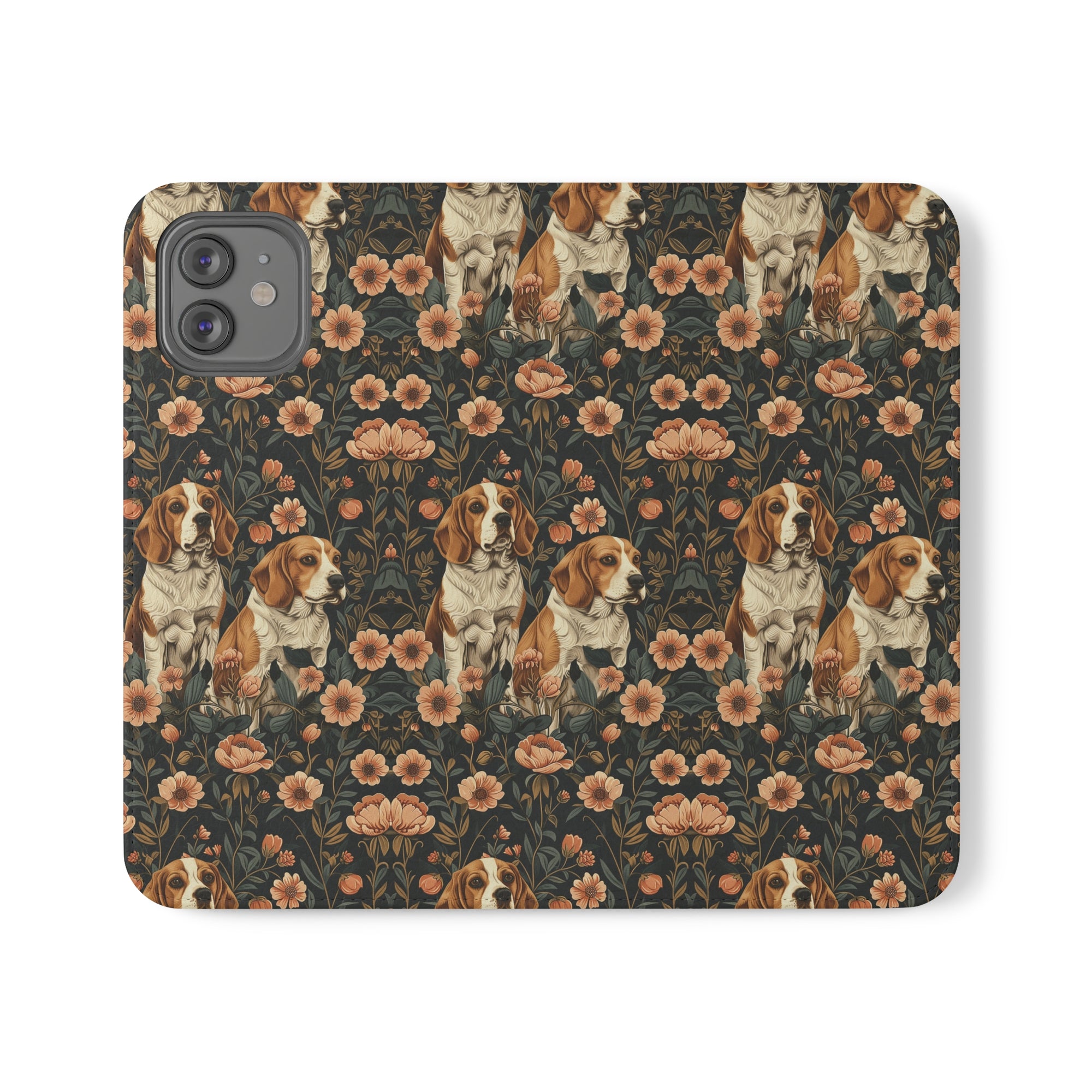 Beagle Blossom Bonanza Flip Cases