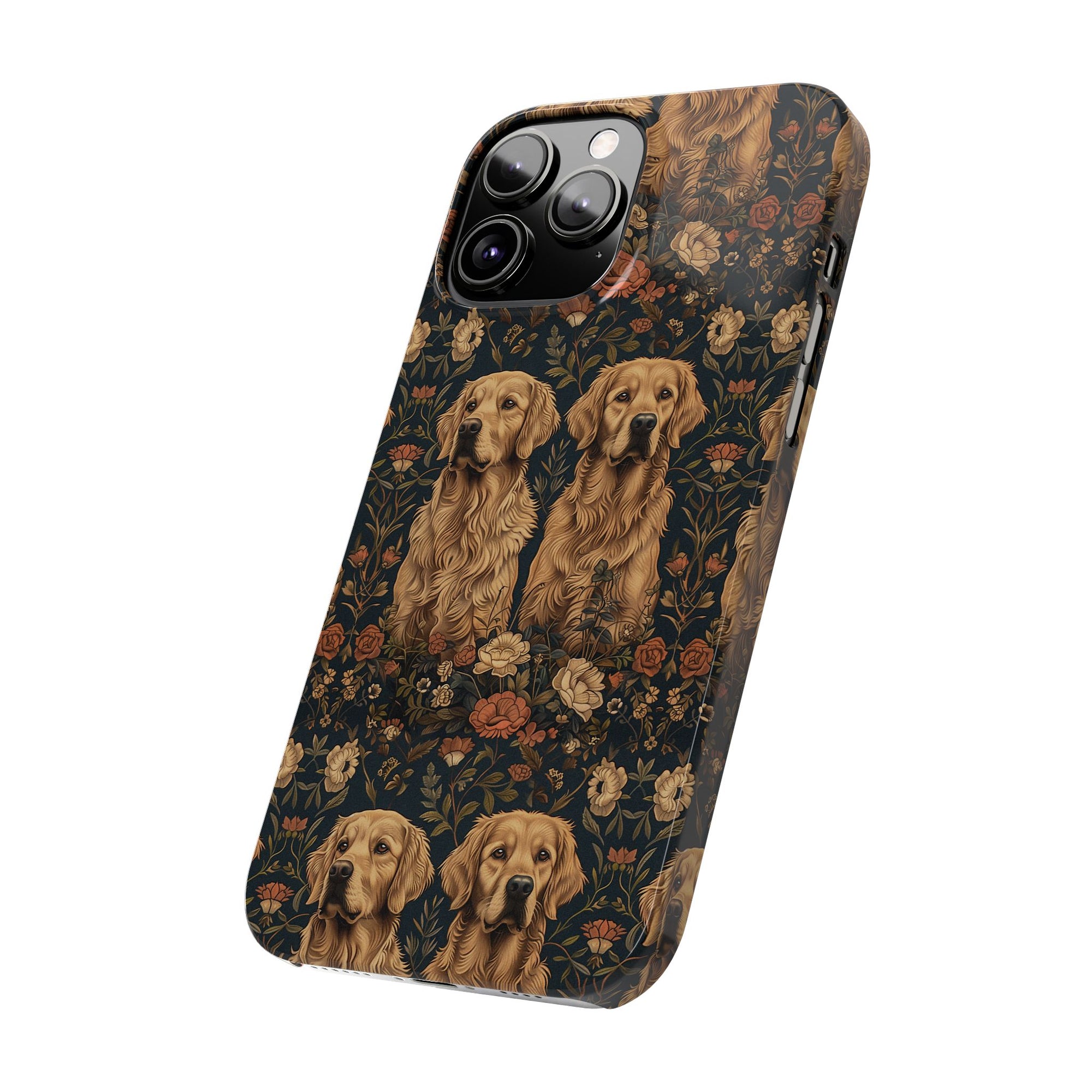 Fanciful Golden Paradise Blossom Slim Phone Cases