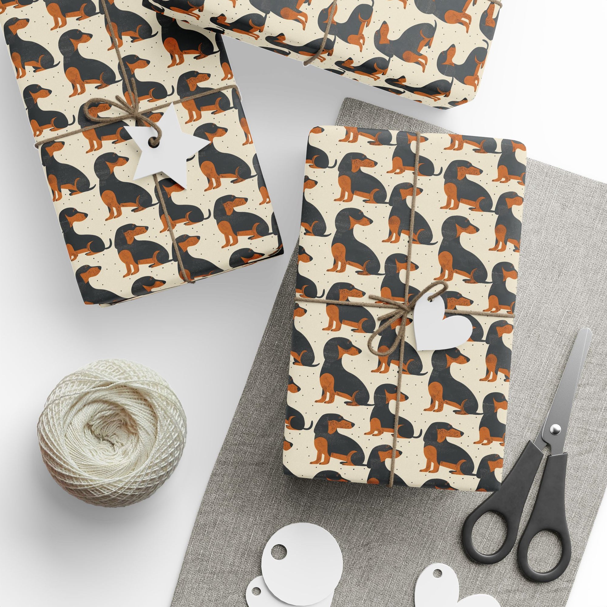 Whimsical Dachsund Dreamcatcher Wrapping Paper