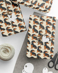 Whimsical Dachsund Dreamcatcher Wrapping Paper