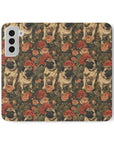 Blooming Pug Paradise Flip Cases