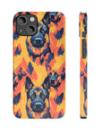 Impressionistic German Shepherds Slim Phone Cases