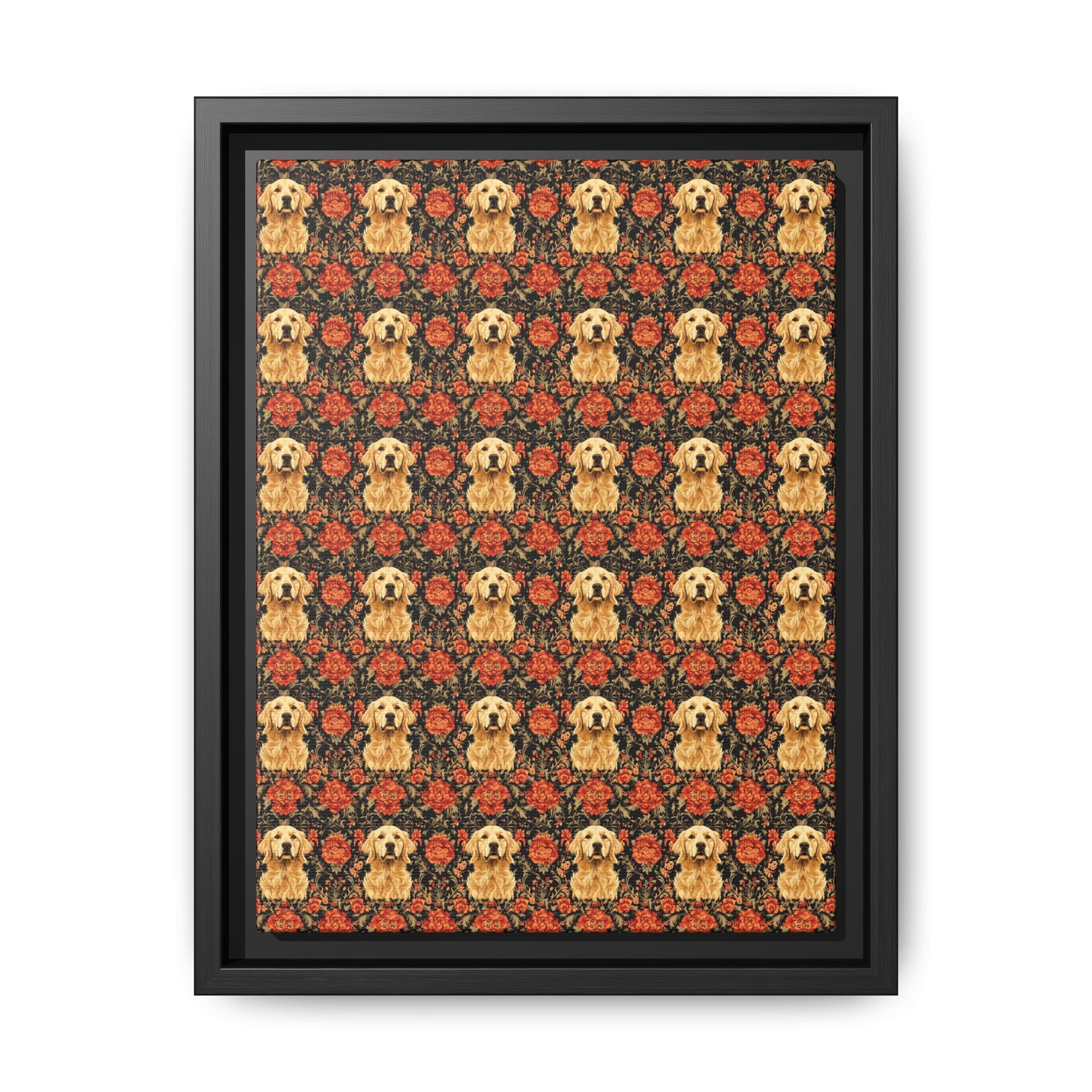 Golden Pawsatronic Tapestry Matte Canvas, Framed