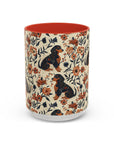 Blossoming Dachshunds Delight Accent Coffee Mug