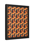 Rottweiler Chic Pawsitivity Matte Canvas, Framed