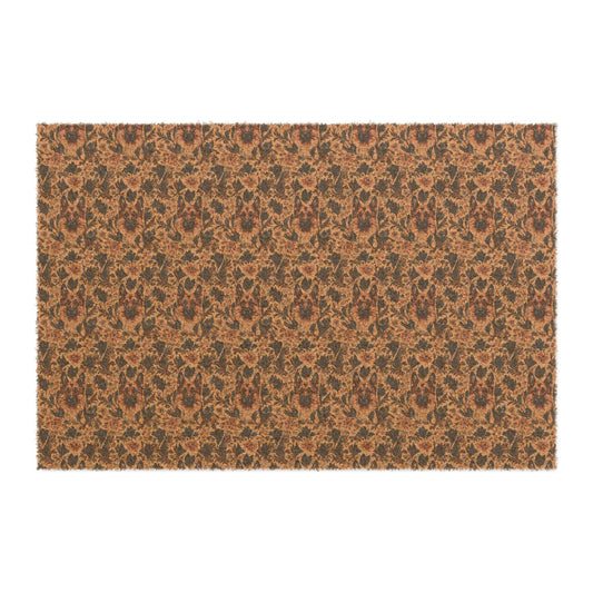 Autumnal German Shepherd Glamour Doormat