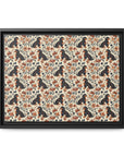 Blossoming Dachshunds Delight Matte Canvas, Framed