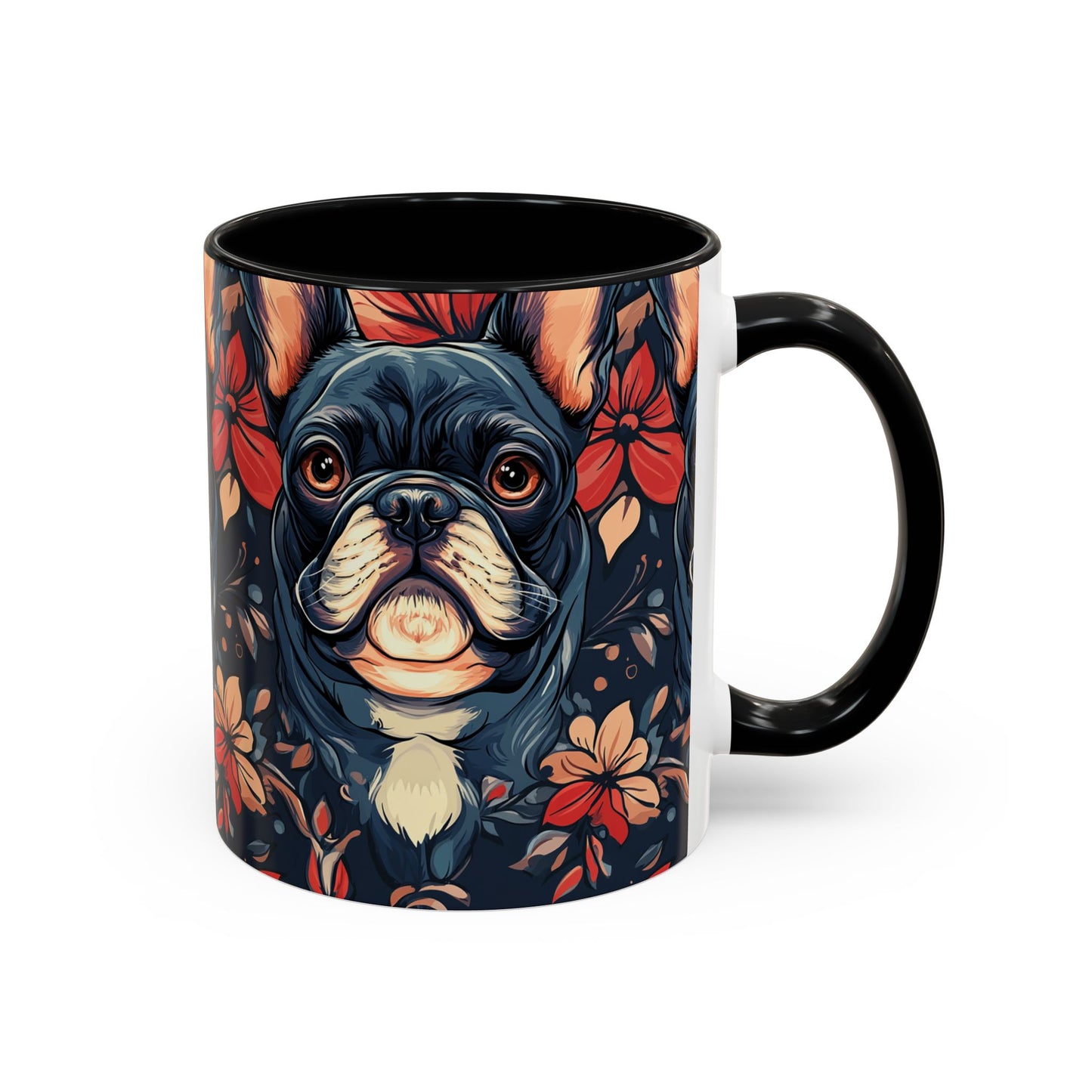 Gothic Rose Bulldog Noir Enchantment Accent Coffee Mug