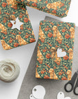 Blooming Goldie Glam Wrapping Paper