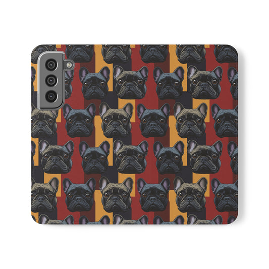 Chic Canine Checkmate - Frenchie Edition Flip Cases