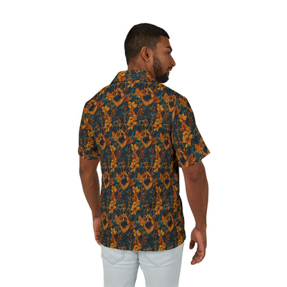 Safari Shepherd Strut Men's Hawaiian Camp Shirt