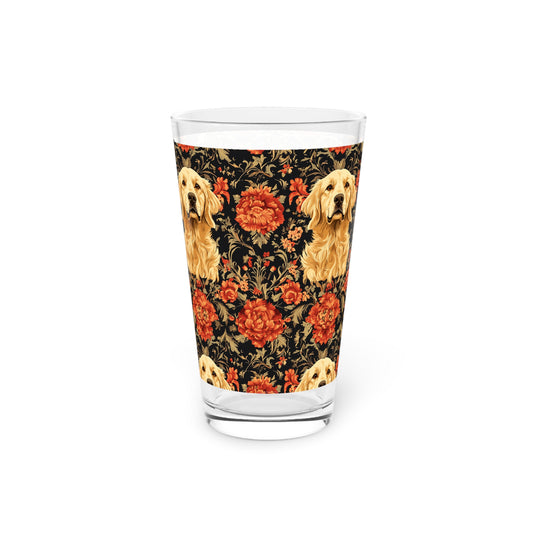 Golden Pawsatronic Tapestry Pint Glass