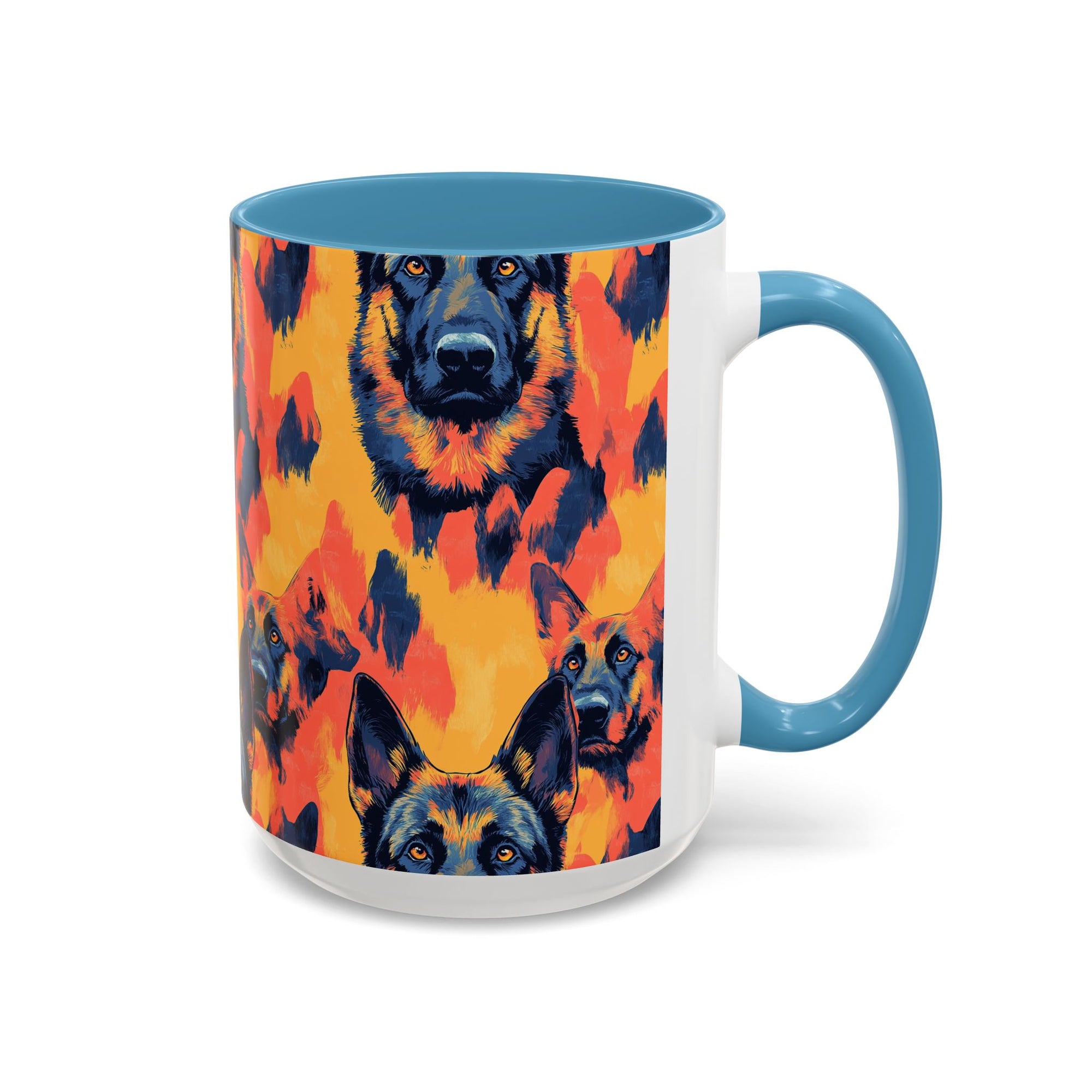 Impressionistic German Shepherds Accent Coffee Mug