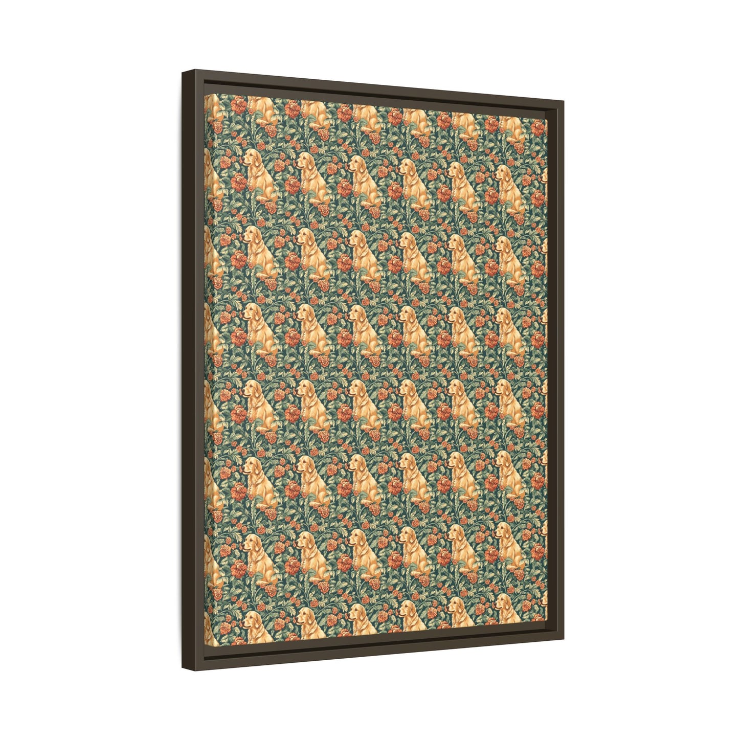 Blooming Goldie Glam Matte Canvas, Framed