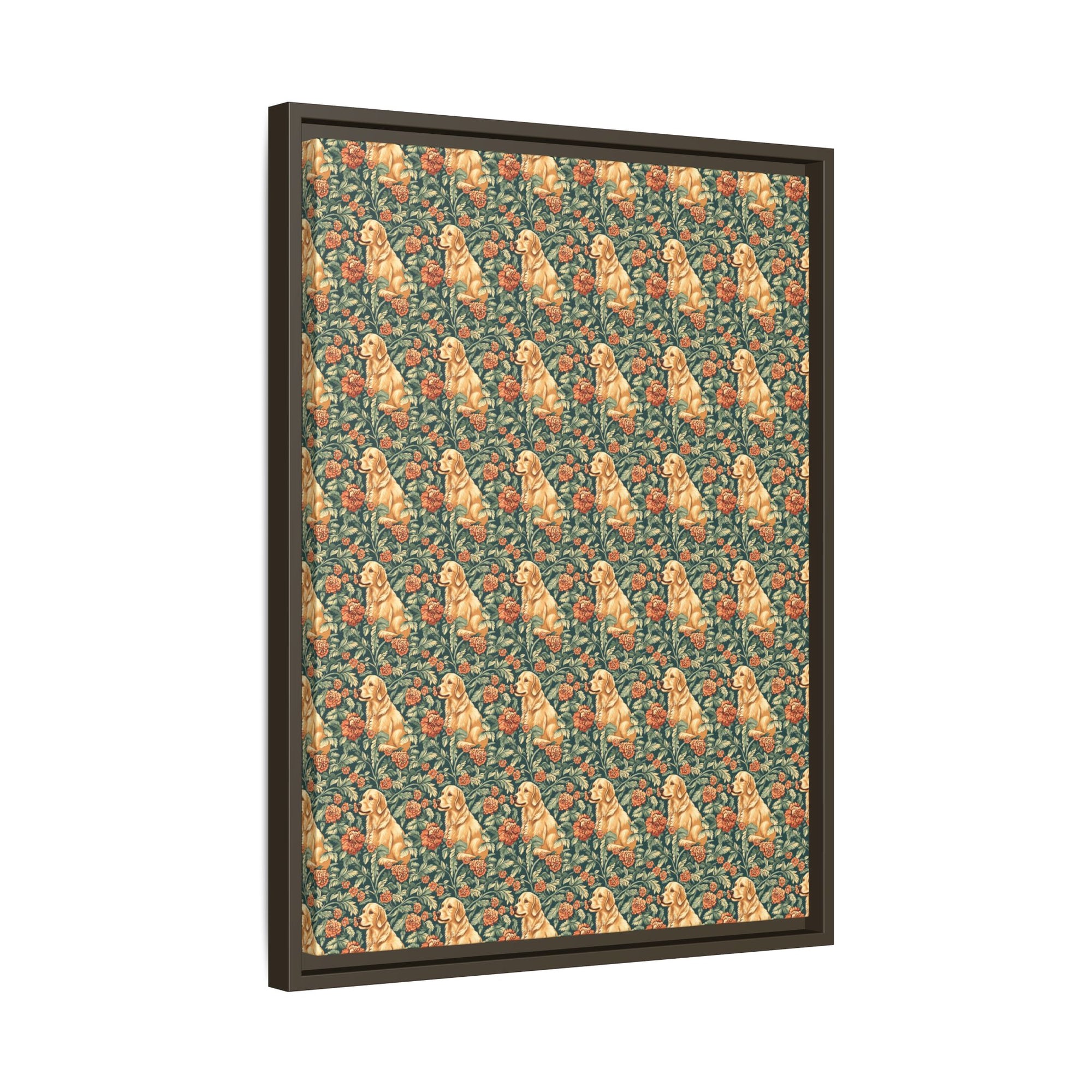 Blooming Goldie Glam Matte Canvas, Framed