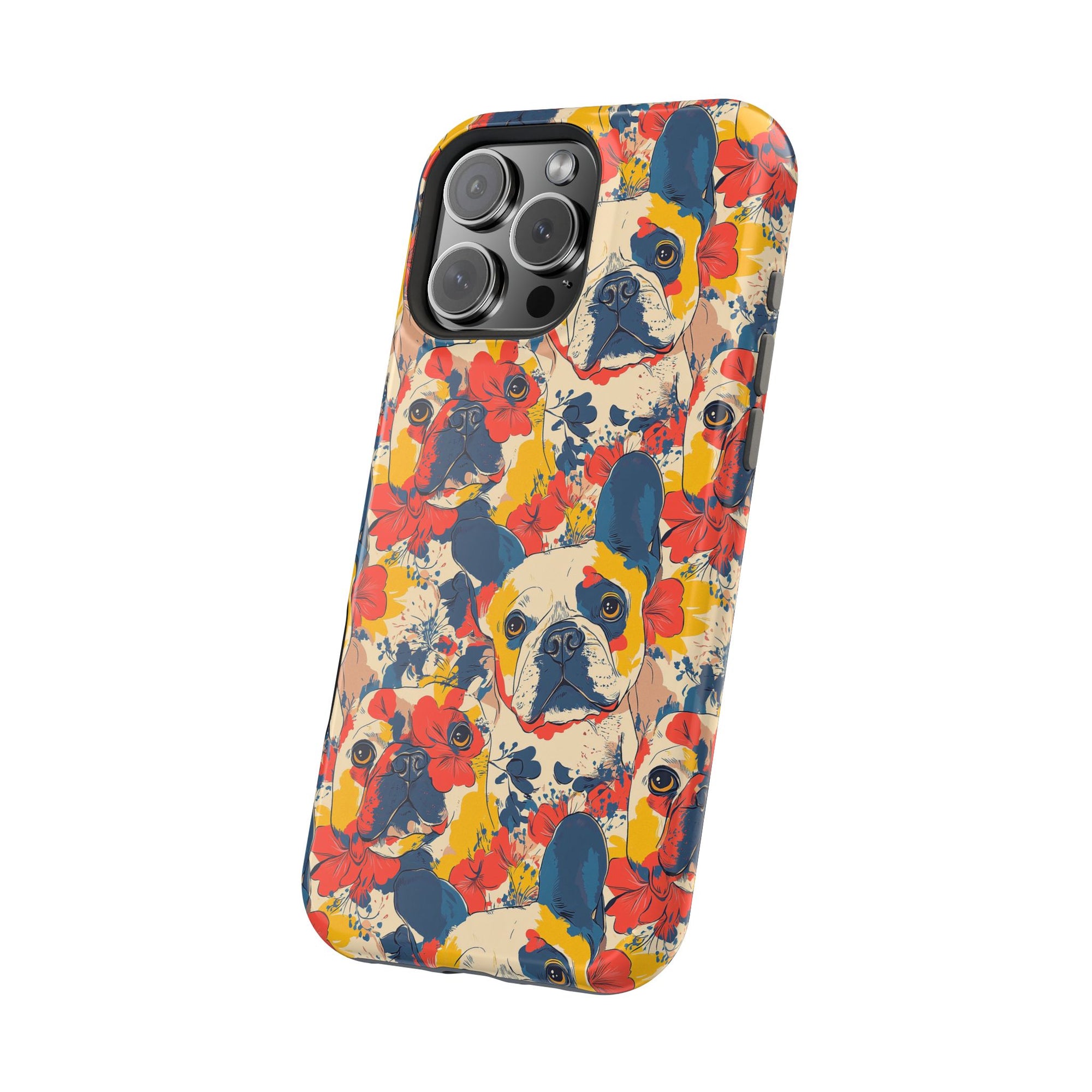 Bloom Pup Frenchietastic Splatter Magnetic Tough Cases