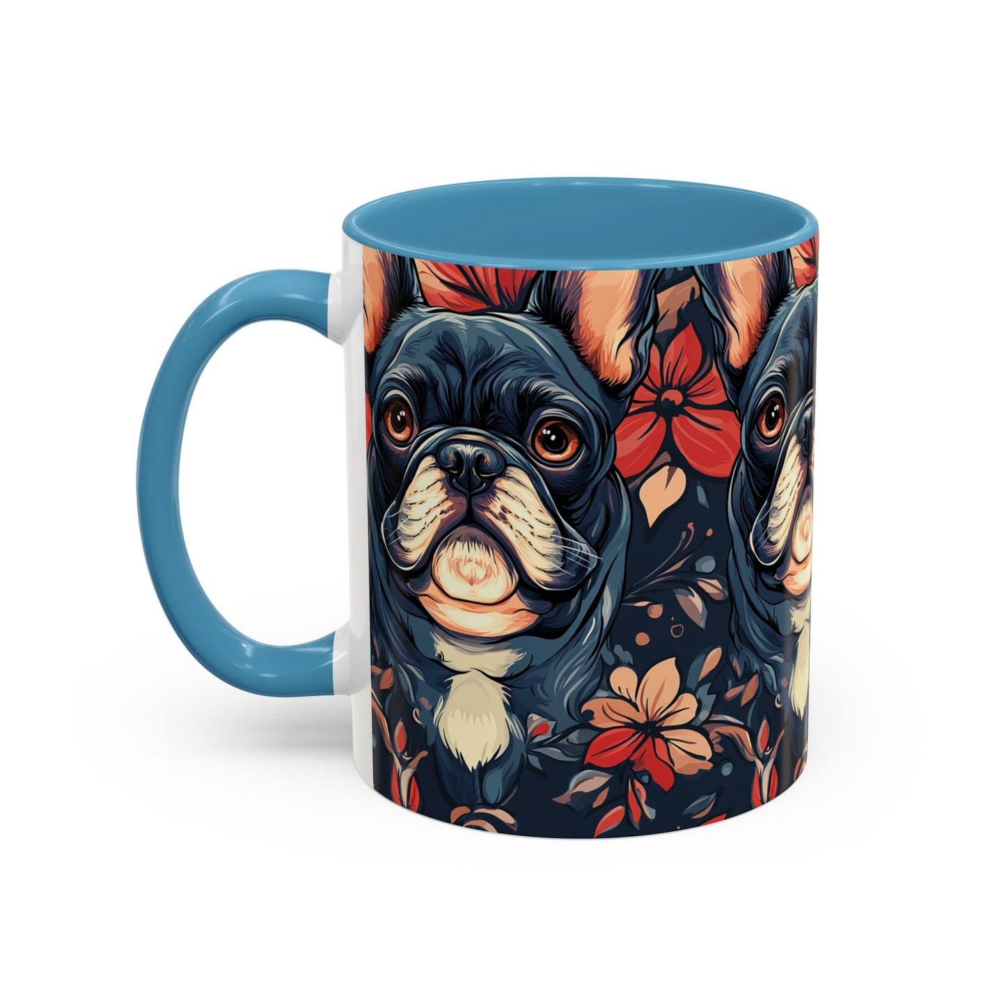 Gothic Rose Bulldog Noir Enchantment Accent Coffee Mug