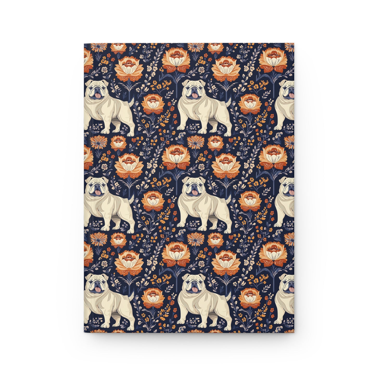 Bulldog Blossom Bonanza Hardcover Journal Matte