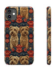 Yorkie Charm Twins Slim Phone Cases