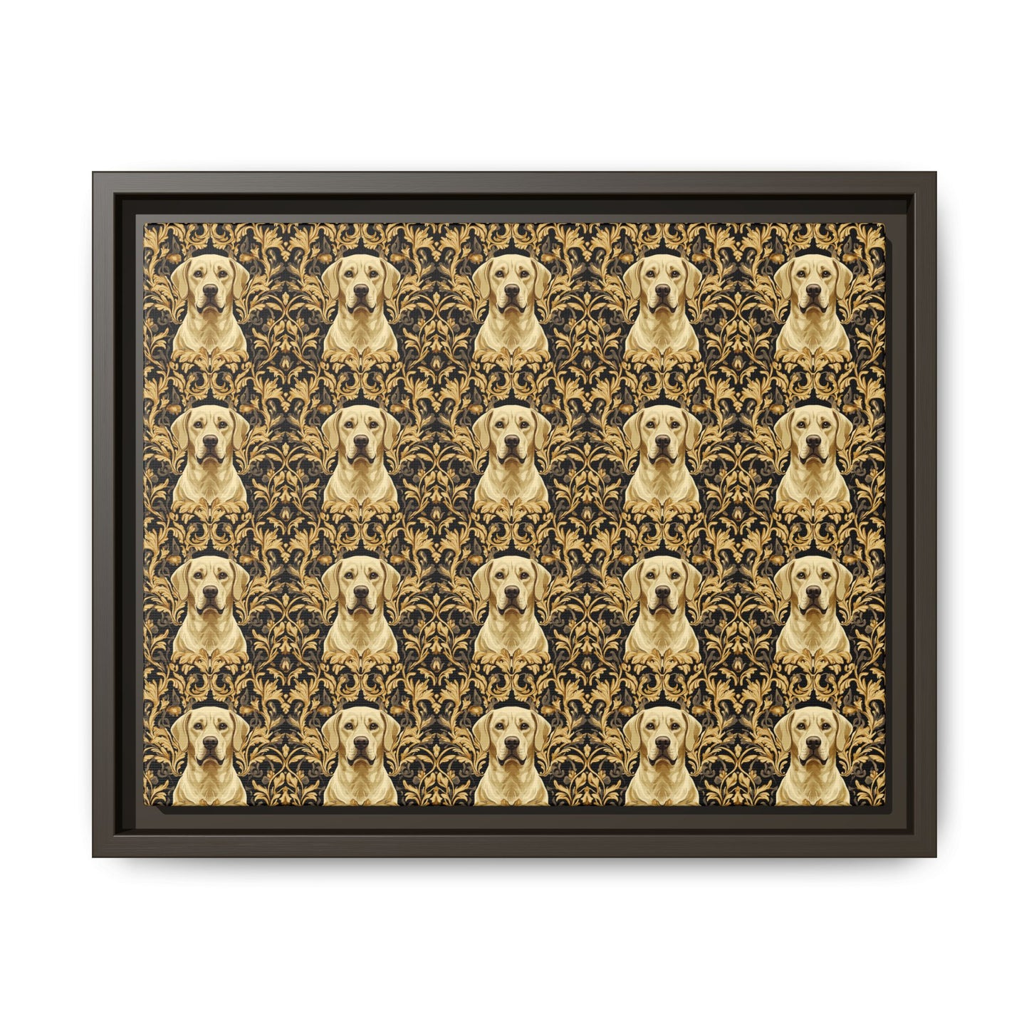 Royal Pawsitivity Labs Matte Canvas, Framed