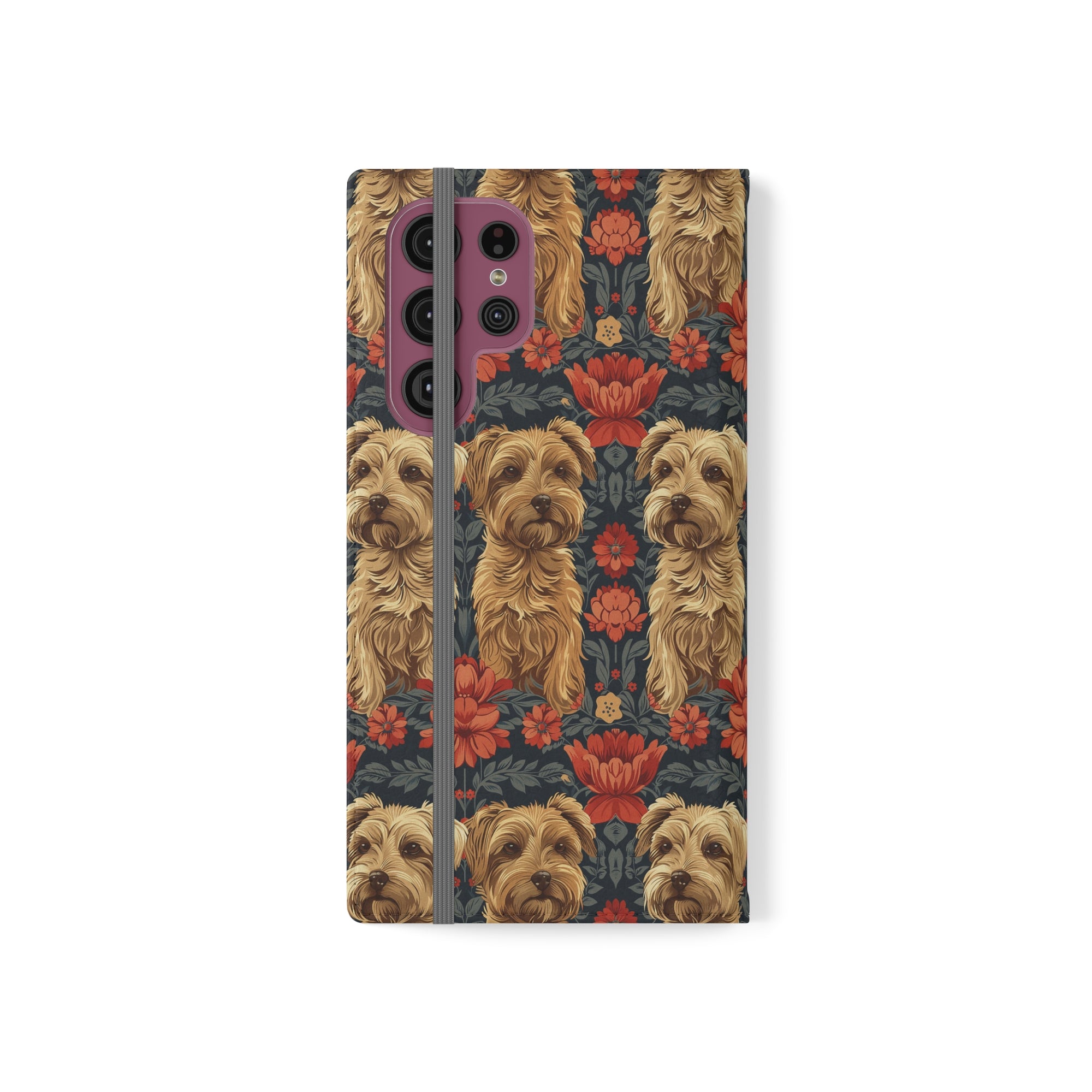 Yorkie Charm Twins Flip Cases